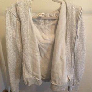 H&M Cropped Grey Hoodie Size M